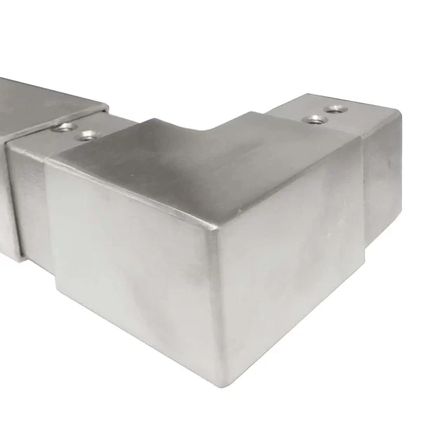 Silver metal corner bracket