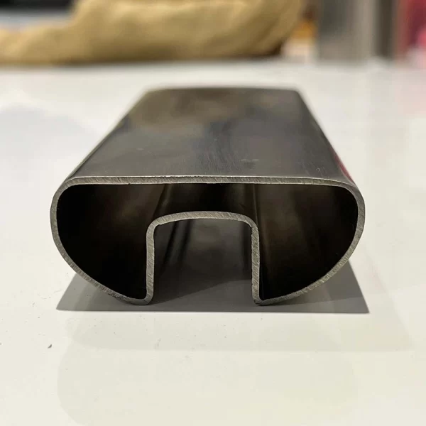 Stainless Steel Slotted D-Shape Pipe