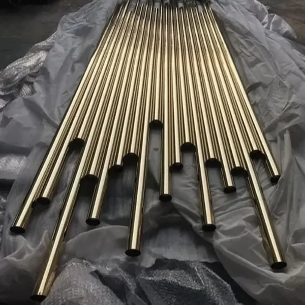 Stainless Steel Golden Pipe