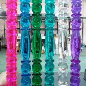 Crystal Glass Railing Design View 2 for Interior Staircase